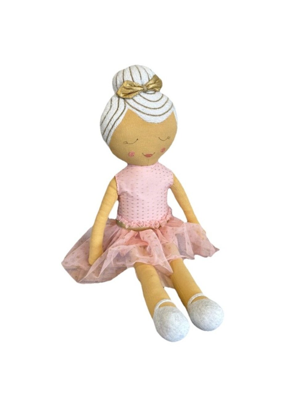 Pillowfort Ballerina OEKO - TEX Cloth Soft  Plush Decorative Doll  Pillow Pink